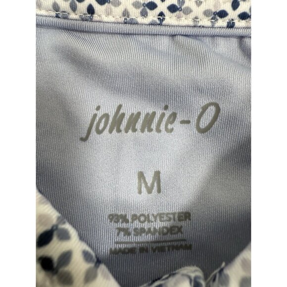 Johnnie-O Mens Polo Shirt Preston Trail Golf Club Size Medium Performance Print - Picture 6 of 9